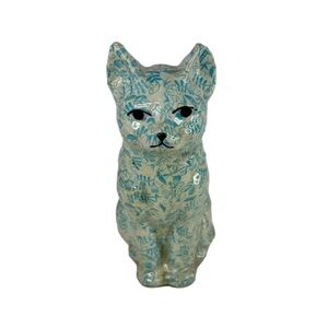 Vintage Decoupage  Cat Kitten Ceramic 7” LE Products